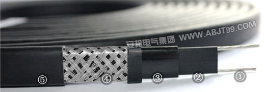 低溫系列自限溫電伴熱帶結(jié)構(gòu)圖